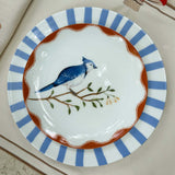 Platos Trinche Candy Cane Azul Claro, set de 4