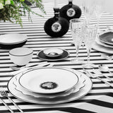 Plato Pan Herbariae Negro. Set de 4