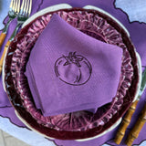 Plato Trinche Amazonia Burgundy. Set de 4