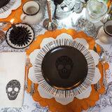 Platos Trinche de Rayas Negras, set de 4