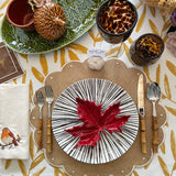 Mantel de Mesa con Imagenes de espigas en color dorado de 2 x 3 m