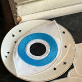 Cocteleras Lucky Eye en Lino Blanco. Set de 4