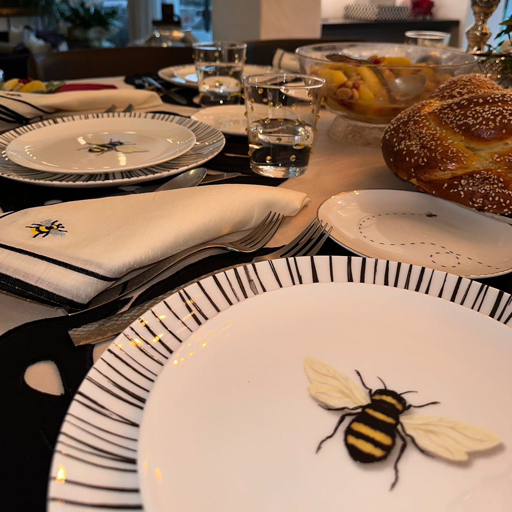 Platos para Ensalada con Abeja, set de 4.