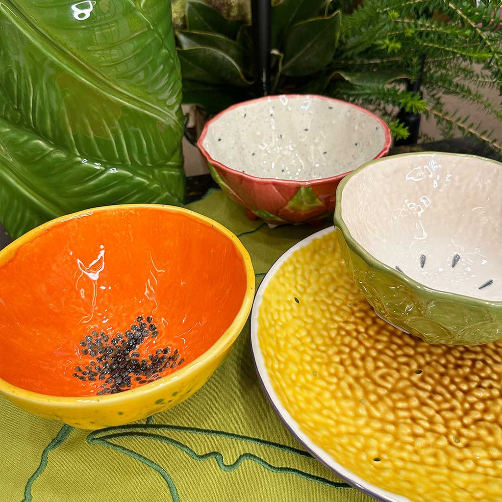 Bowl en Forma de Pitahaya de 14 cm de Bordallo Pinheiro. Set de 4