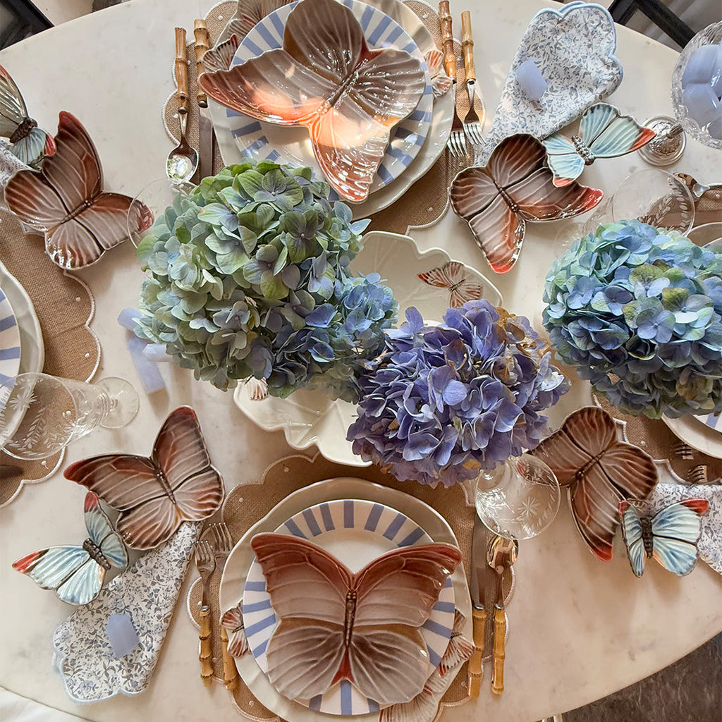 Plato Pan Mariposas. Set de 4.