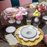 Plato Ensalada Herbariae Amarillo. Set de 4
