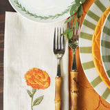 Plato Ensalada Amazonia Naranja 23 cm. Set de 4