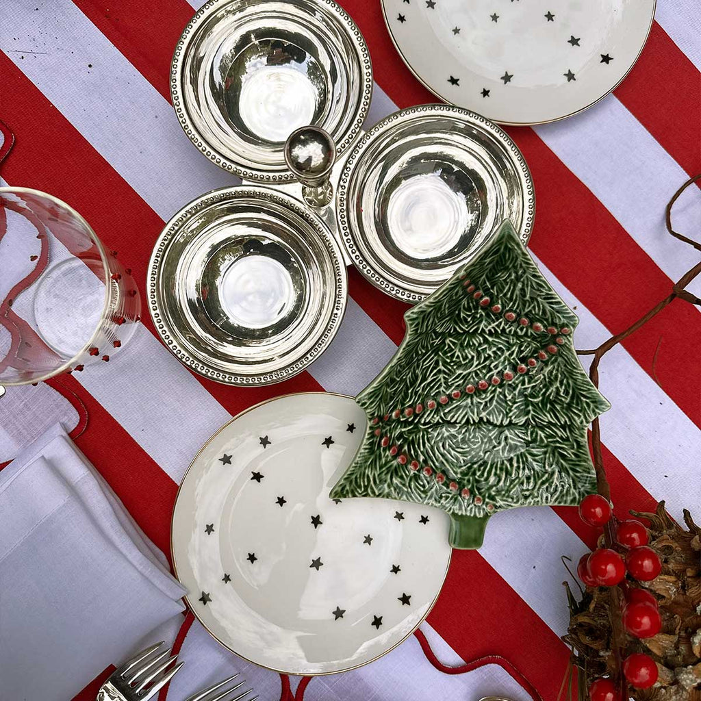 Bowl de Árbol de Navidad para Botana de Bordallo Pinheiro, Chico