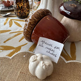 Individual Big Daisy de Yute con Orilla Bordada en Ivory. Set de 4