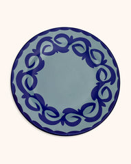 Plato Trinche Puebla Azul Turquesa. Set de 4