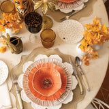 Platos Ensalada Hibiscus Naranja. Set de 4.
