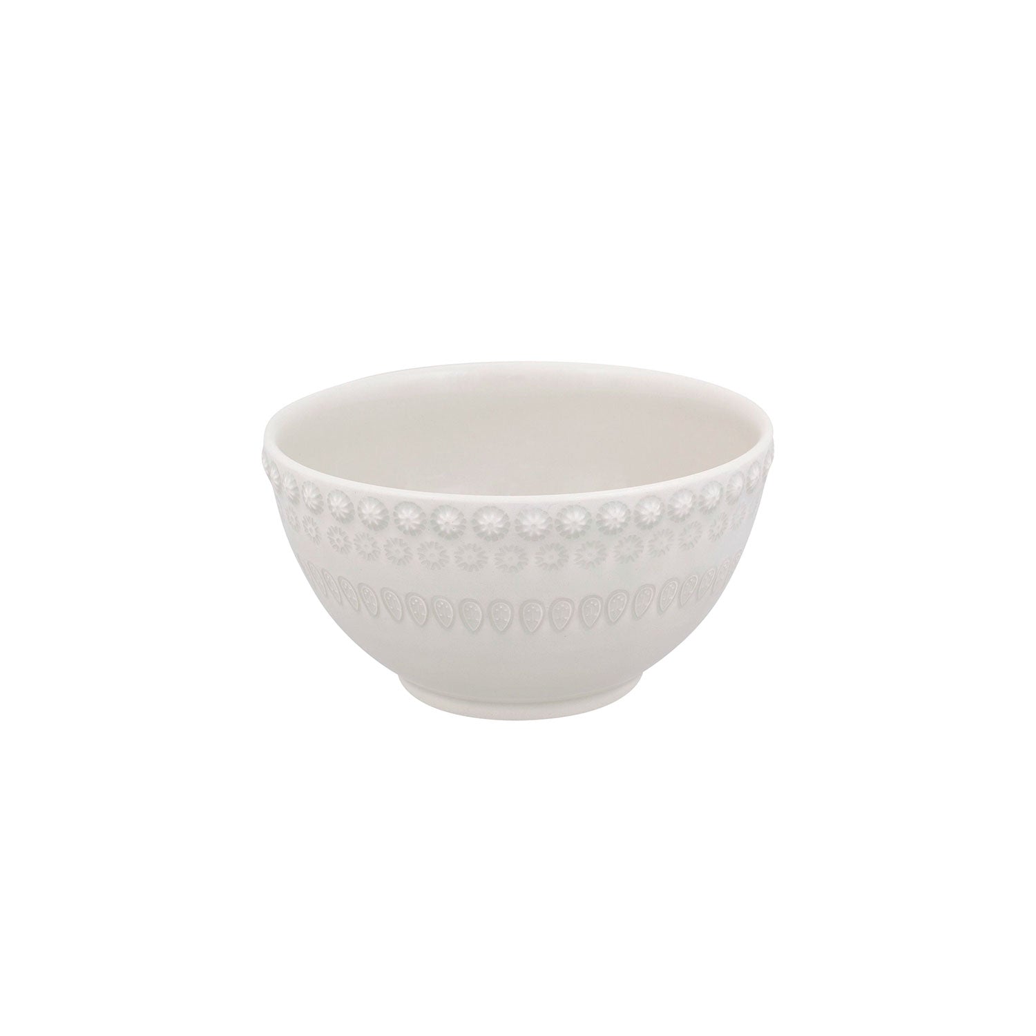 Bowl de cerámica color gris niebla de la colección Fantasía de la marca Bordallo Pinheiro