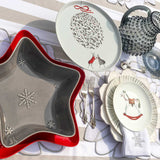 Ensaladera Estrella Chica Gris 37 cm