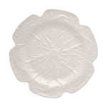 Plato mediano de cerámica crema en forma de repollo, marca Bordallo Pinheiro