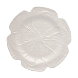 Plato mediano de cerámica crema en forma de repollo, marca Bordallo Pinheiro