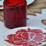 Platos Pan Identidad Rojo. Set de 4