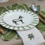 Individuales Blossom Verde Olivo