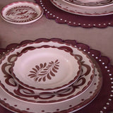 Plato Ensalada Puebla Rosa Pastel. Set de 4