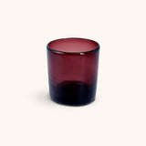 Vasos Tumbler de Vidrio Soplado Artesanal Burgundy. Set de 6