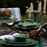 Sopera con Tapa Hoja Repollo Verde 3 L.