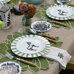 Individuales Blossom Verde Olivo