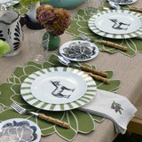 Individuales Blossom Verde Olivo