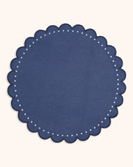 Individual Little Daisy Paloma Azul. Set de 4