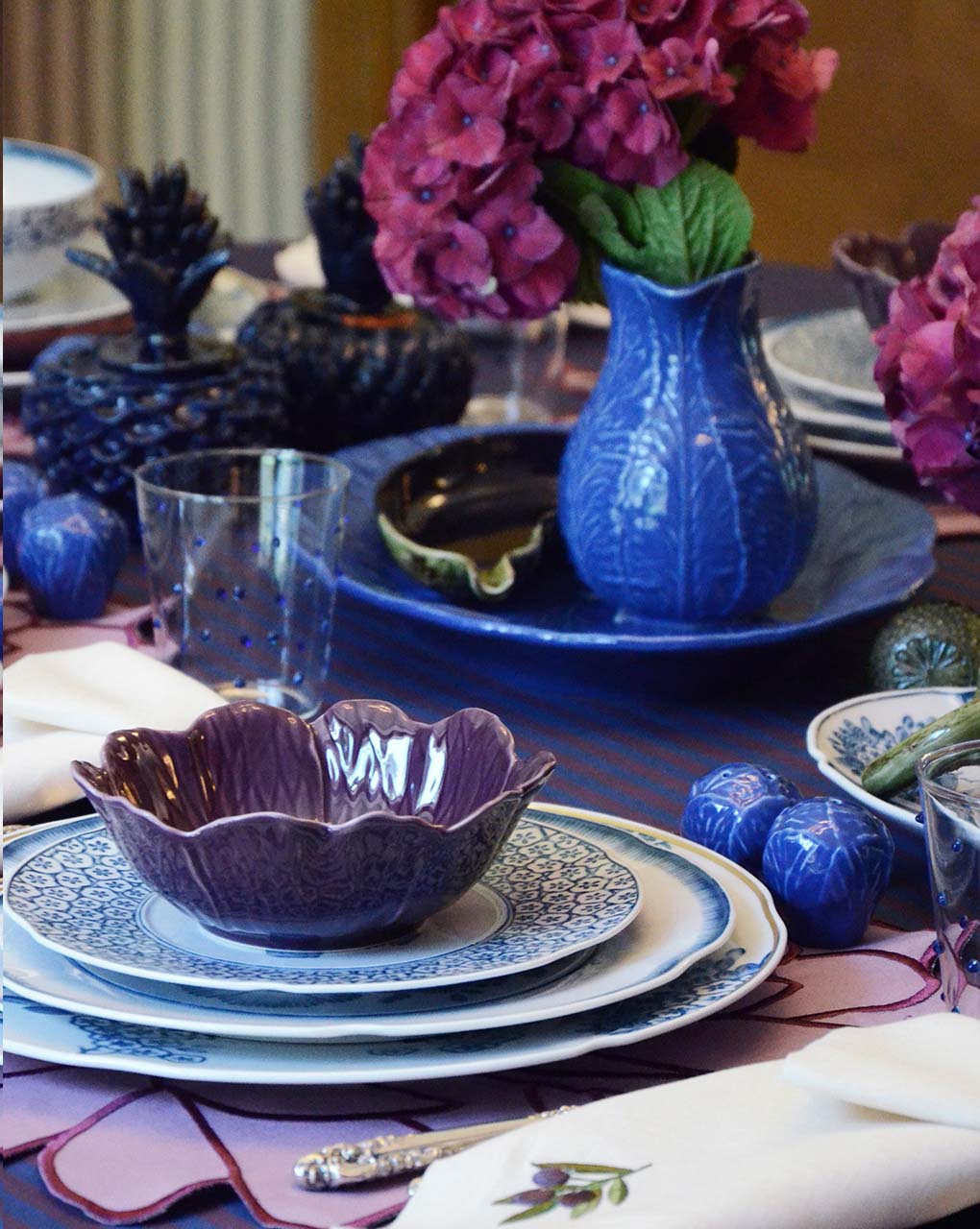 Bowl Flora Morado 17 cm