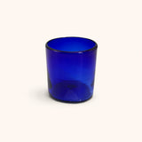 Vasos Tumbler de Vidrio Soplado Artesanal Azul Cobalto. Set de 6