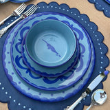Bajoplato Puebla Azul Turquesa. Set de 4