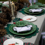 Platos de Ensalada con Cardenal Rojo, set de 4