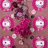 Plato para Ensalada Puebla Rosa Pastel. Set de 4