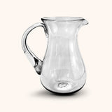 Jarra Paraíso de Vidrio Soplado Artesanal Transparente