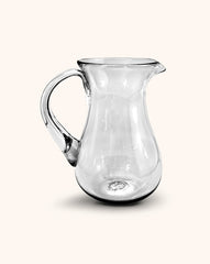 Jarra Paraíso de Vidrio Soplado Artesanal Transparente