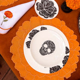 Platos para Ensalada con Calavera. Set de 4