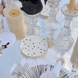 Platos para Pan con Estrellas y Orilla de Oro de 24 Kilates, set de 4