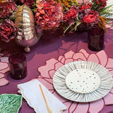 Platos Trinche de Rayas Negras, set de 4