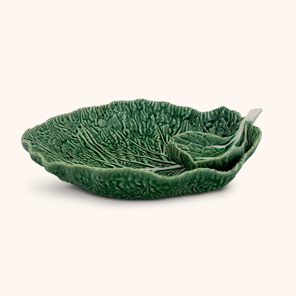 Ensaladera Bowl con Salsera Repollo Verde