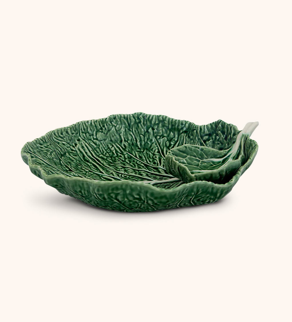 Ensaladera Bowl con Salsera Repollo Verde