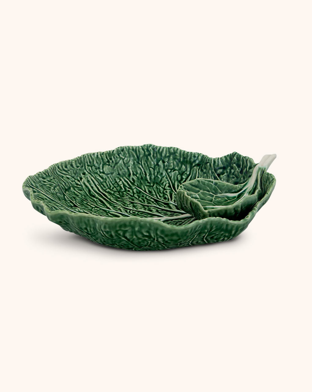 Ensaladera Bowl con Salsera Repollo Verde