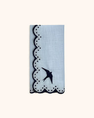 Servilleta Little Daisy Paloma Azul. Set de 4