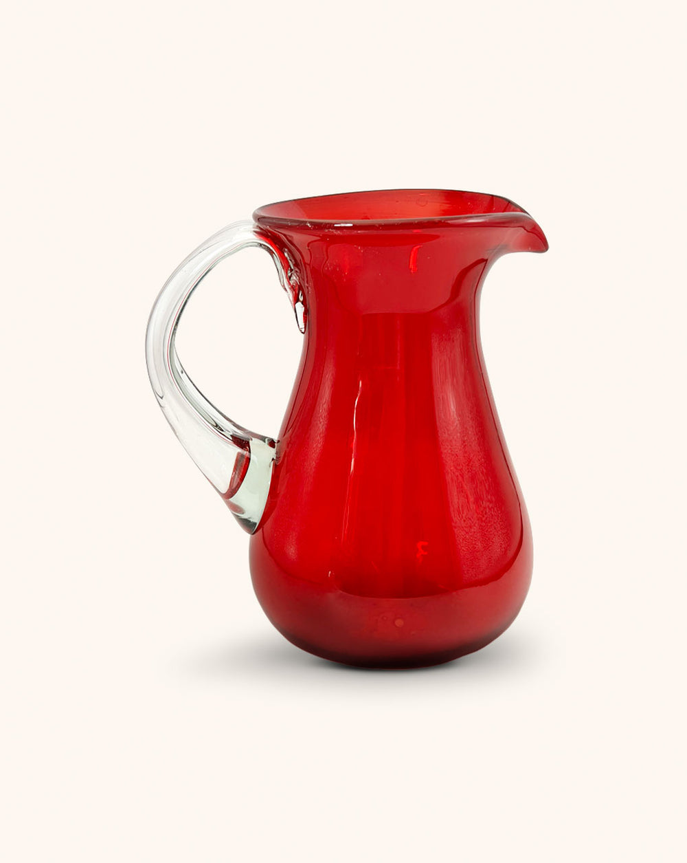 Jarra Paraíso de Vidrio Soplado Rojo
