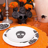Platos para Ensalada con Calavera. Set de 4