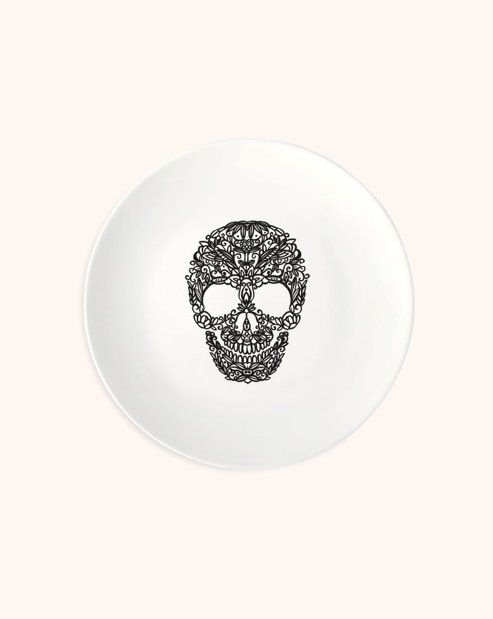 Platos para Ensalada con Calavera. Set de 4