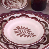 Plato Ensalada Puebla Rosa Pastel. Set de 4