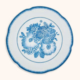 Platos Trinche Coralina Blue. Set de 4