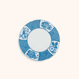 Platos Pan Coralina Blue 18 cm. Set de 4
