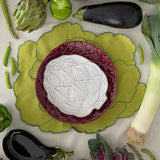 Plato Trinche Amazonia Burgundy. Set de 4