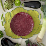 Plato Trinche Amazonia Burgundy. Set de 4