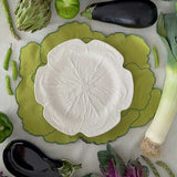Bajo Plato Repollo Blanco. Set de 4.